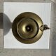 Antique gold hand candlestick with a handle fixed by 3 rivets H8 D13
