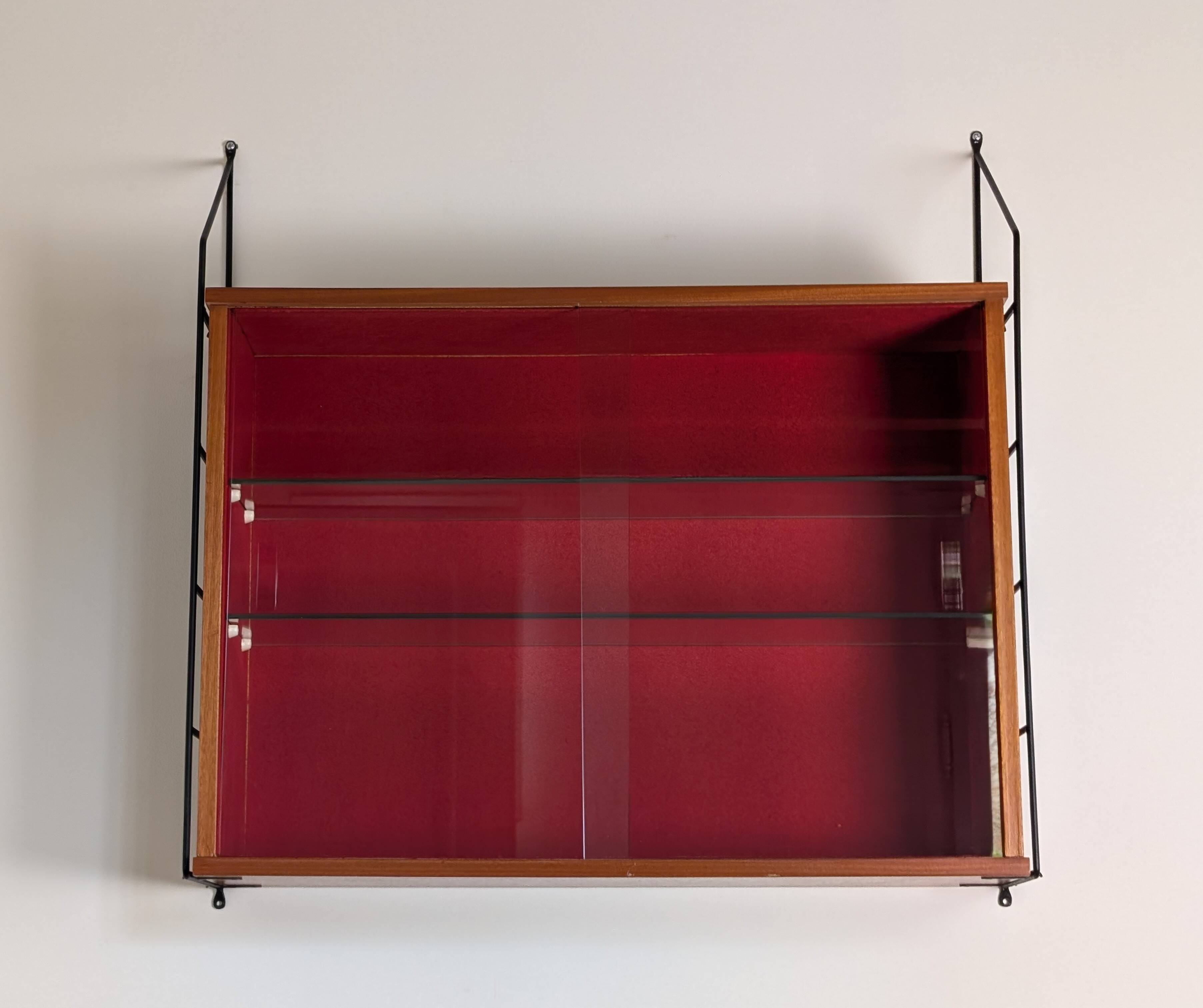Vitrine murale métal et bois 60'