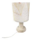 Italian brutalist lamp in alabaster from the 70s.