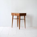 Scandinavian mahogany bedside table