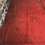 Ancient Chinese red laqué desk