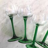 12 verres à vin d’Alsace en cristallin
