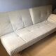 Cinna Smala 4 seater convertible sofa in beige alcantara