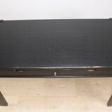 Vintage Simat edition desk in blackened wood, 1980