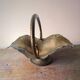 Modernist hammered copper fruit basket, Vienna (Austria)