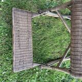 Ancien rocking-chair chair en rotin