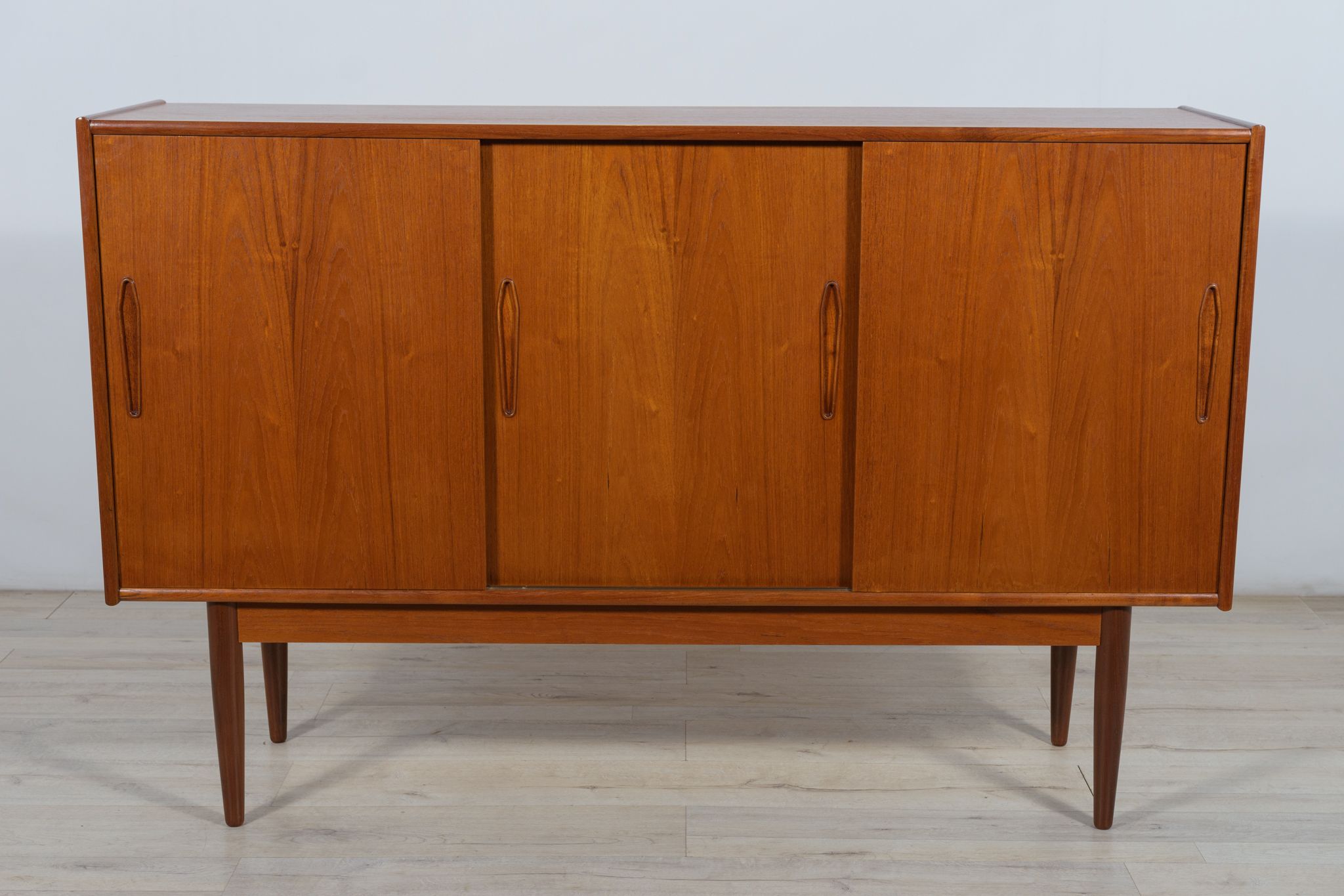 Danish high sideboard in teak, 1960s