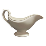 White iron earth sauce boat from Creil and Montereau, late 19th century