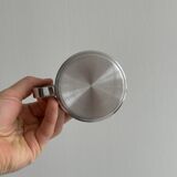Designer stainless steel cups with tray and spoon