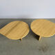 Pair of vintage travertine coffee tables or side tables, 1970s