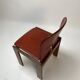 Set of Leather 121 Chairs by Afra & Tobia Scarpa for Cassina, 1967
