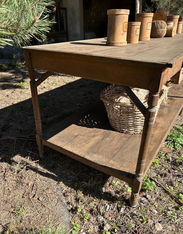Ancienne table de drapier 3 mètres