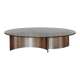 Table basse verre fumé 70's
