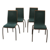 Suite de 4 chaises de salle à manger design