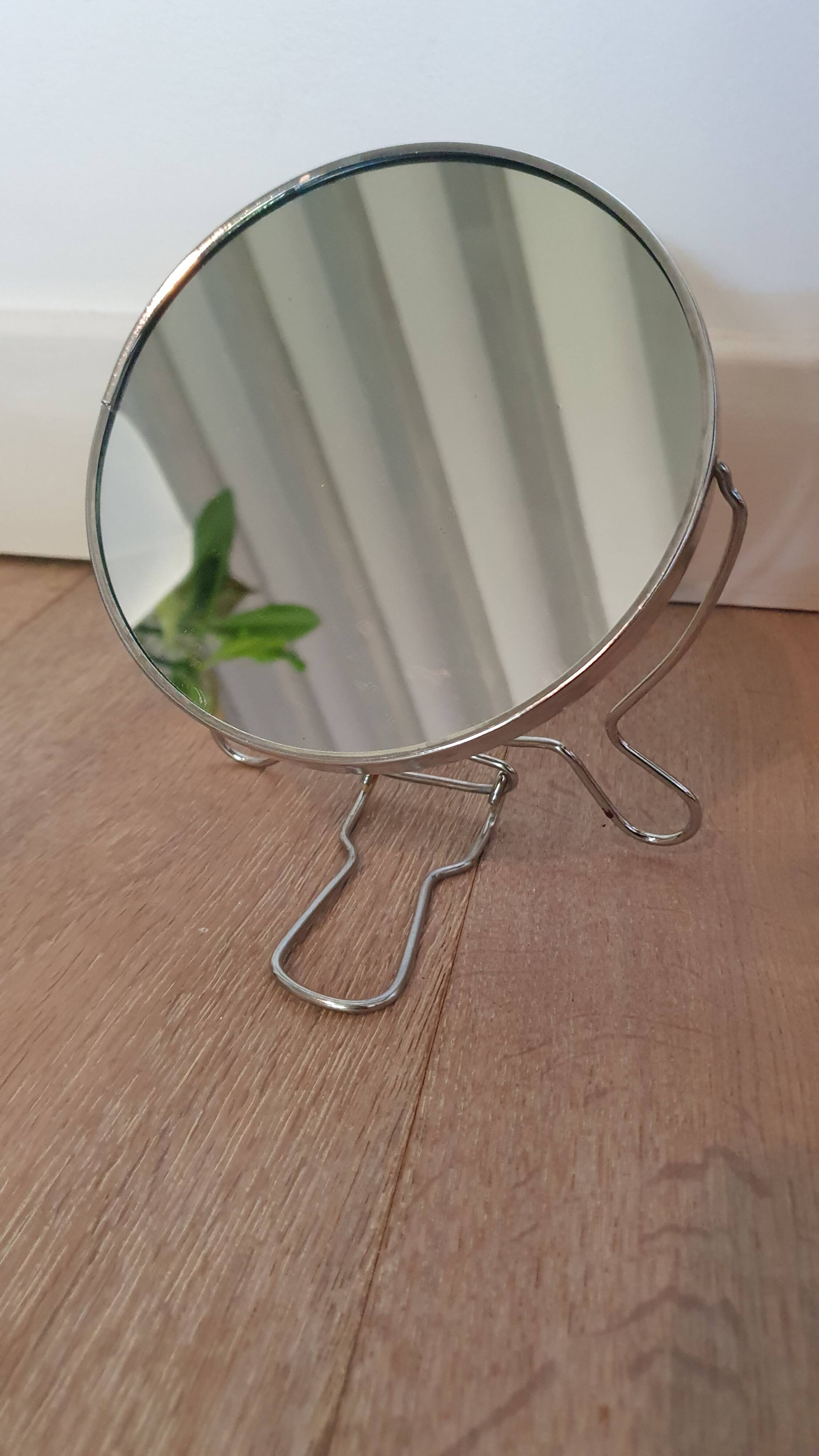 Vintage round barber mirror