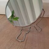 Vintage round barber mirror