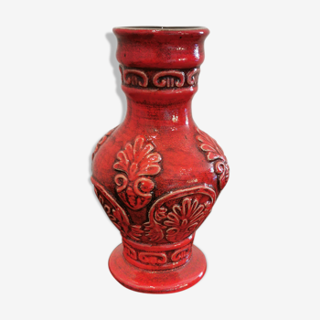 Vase West Germany rouge