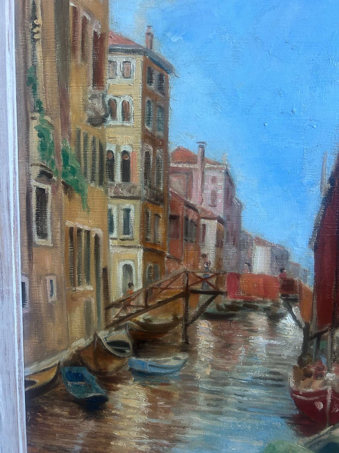 Oil on canvas representing Venice.