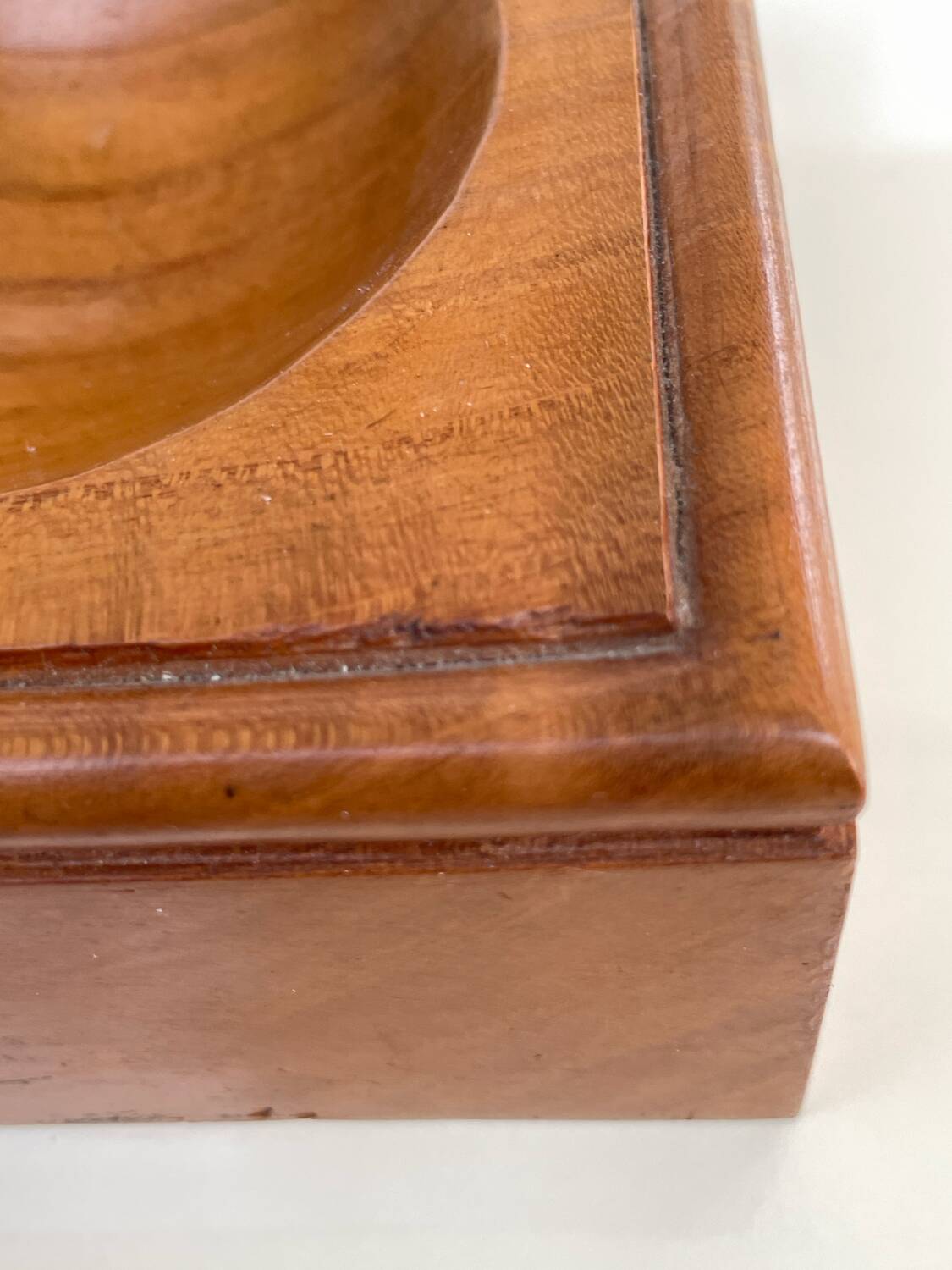 Solid wood catchall - Scandinavian style - modernist - 70s