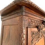 18th century carved oak bridal wardrobe