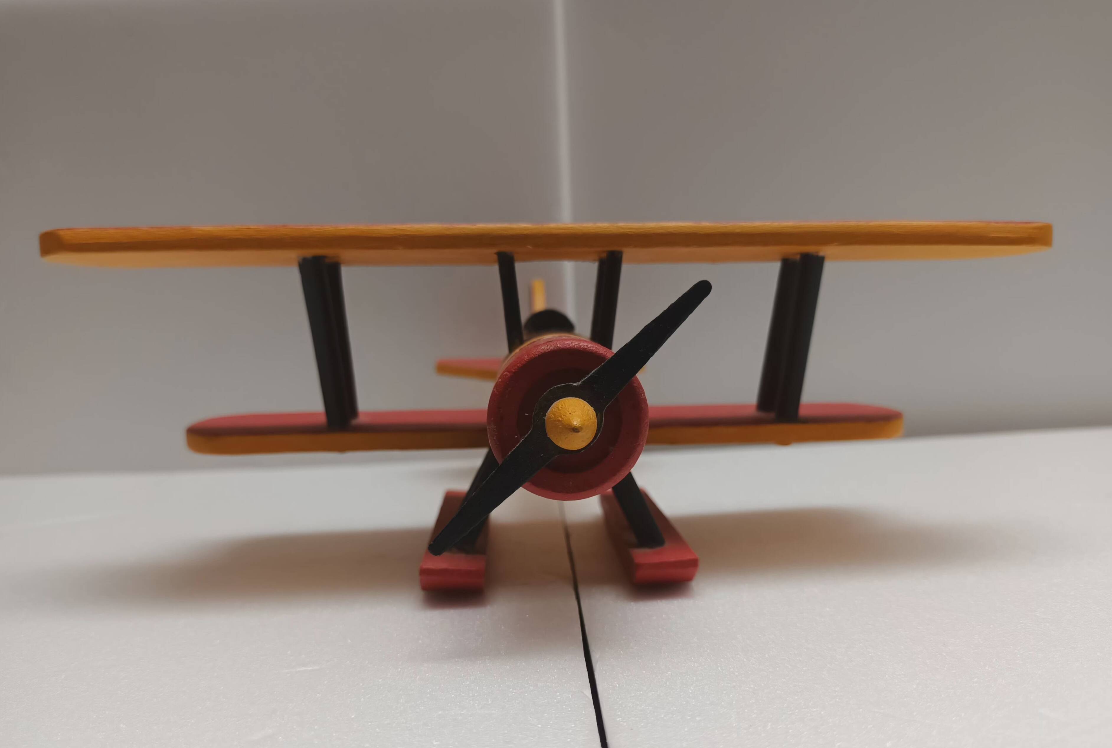 Wooden biplane seaplane