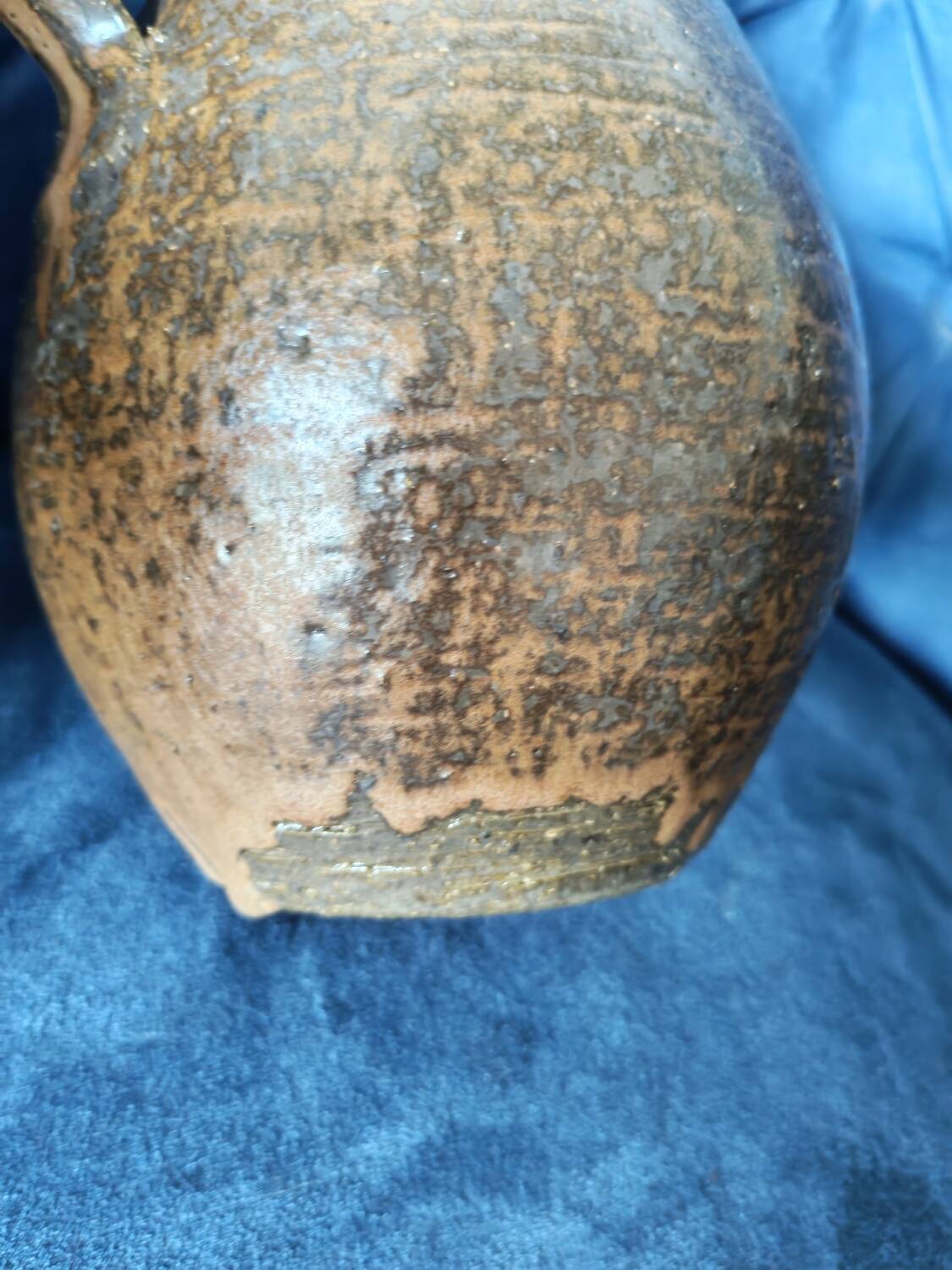 Collection de trois vases en grès  Rudi Stahl Studio Pottery 1970