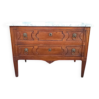 Louis XVI chest of drawers in fruitwood