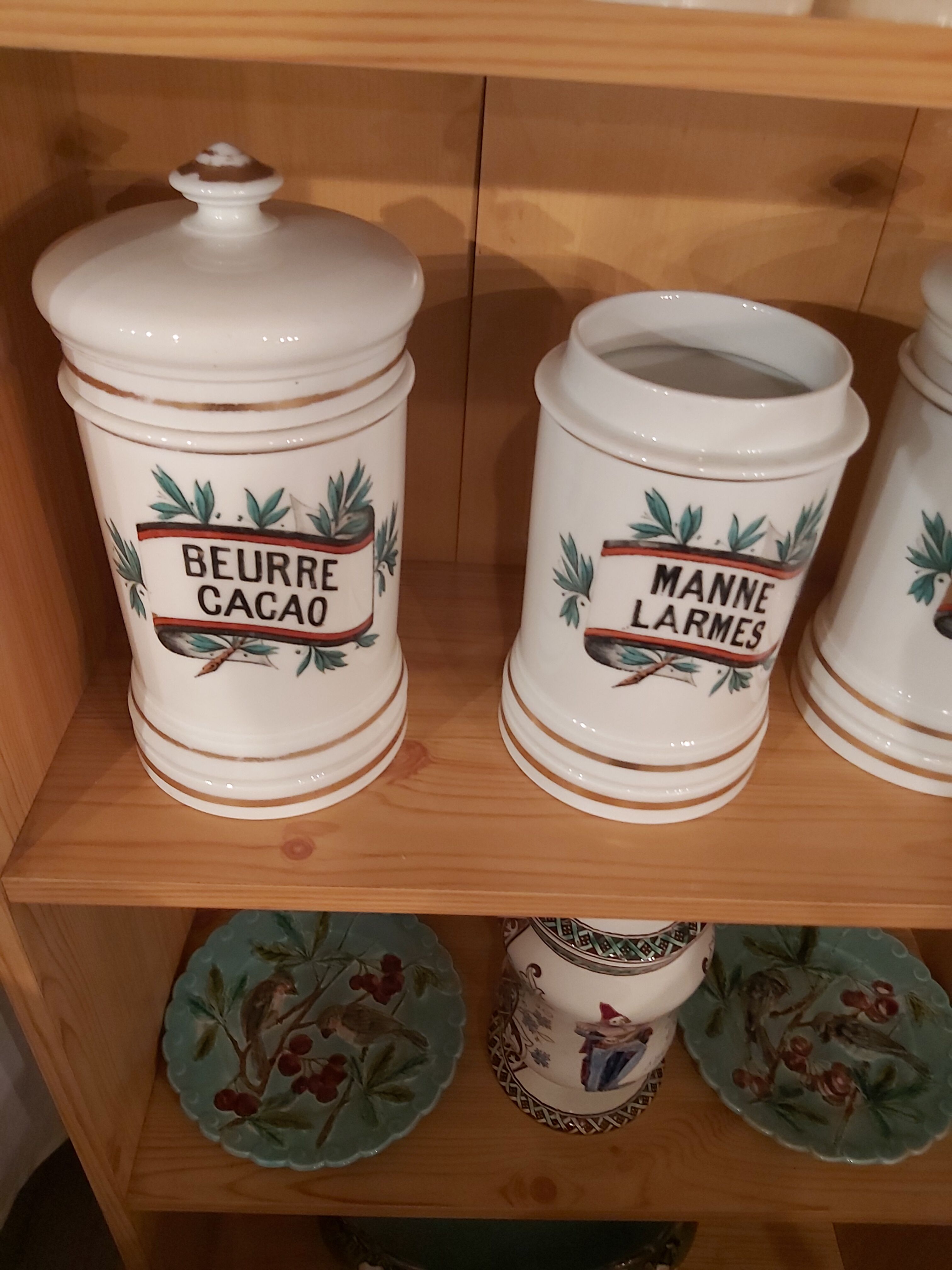 Lot of old medicine jars