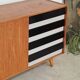 Enfilade U460 in white and black by Jiri Jiroutek for Interier Praha 1960