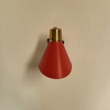 Vintage wall lamp in brass and metal 1950s