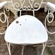 White cast iron garden chair no. 2