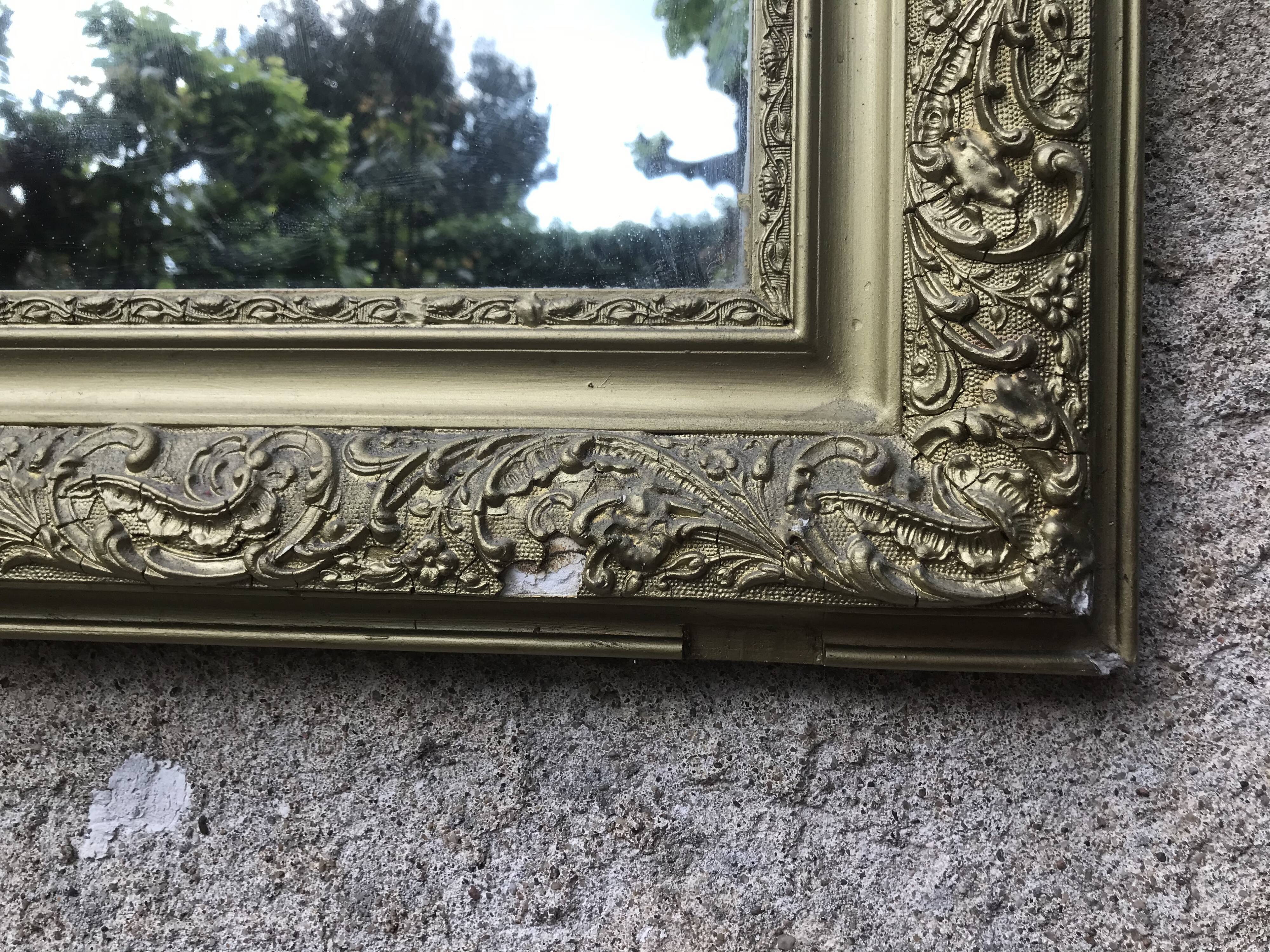 Mirror Louis-Philippe golden 104x65 cm