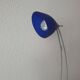 Corolla articulated reading light in blue glass