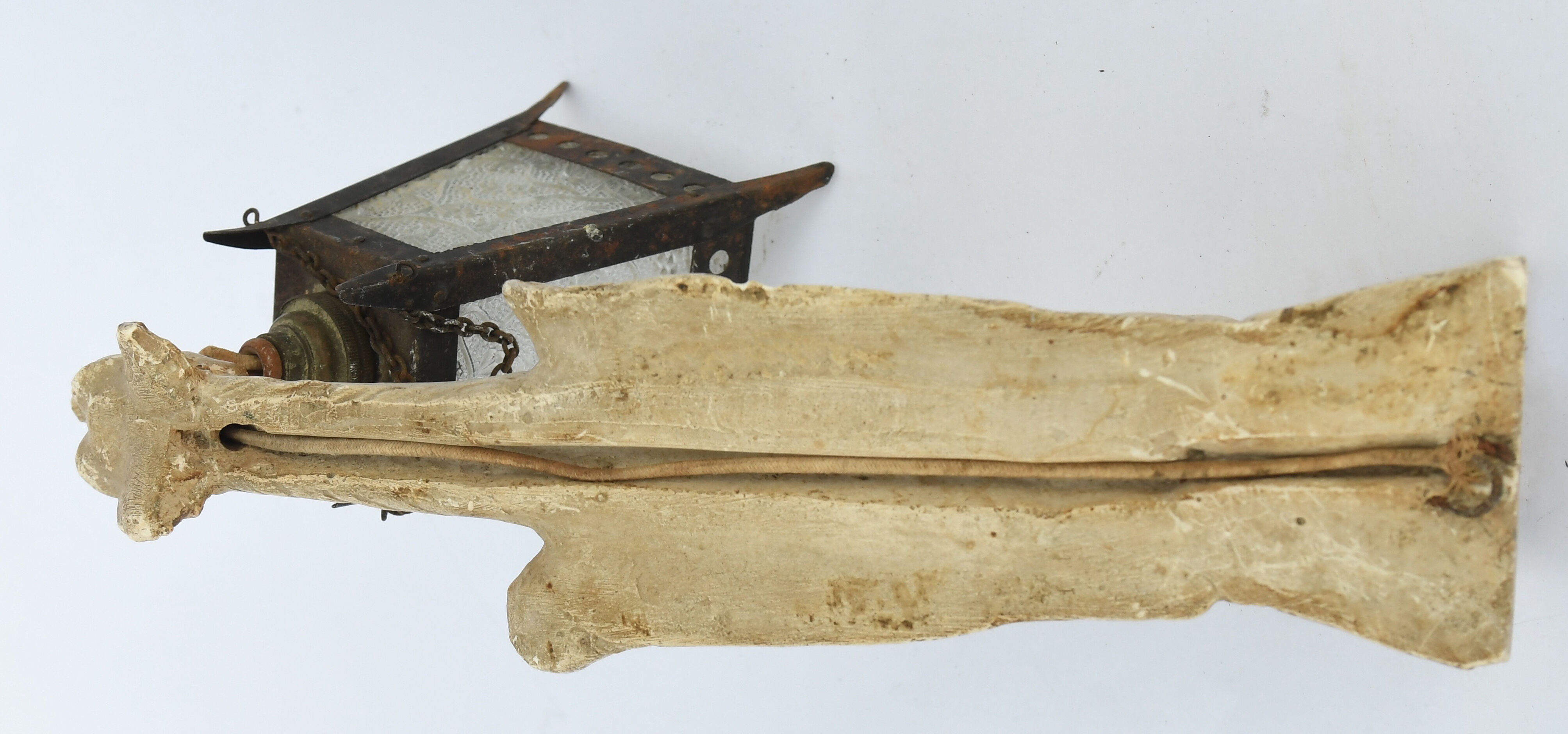 Pair of plaster sconces