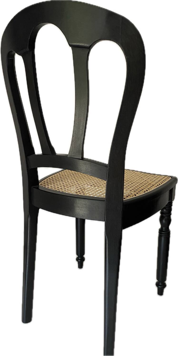 Pair of Baumann caned chairs