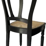 Pair of Baumann caned chairs
