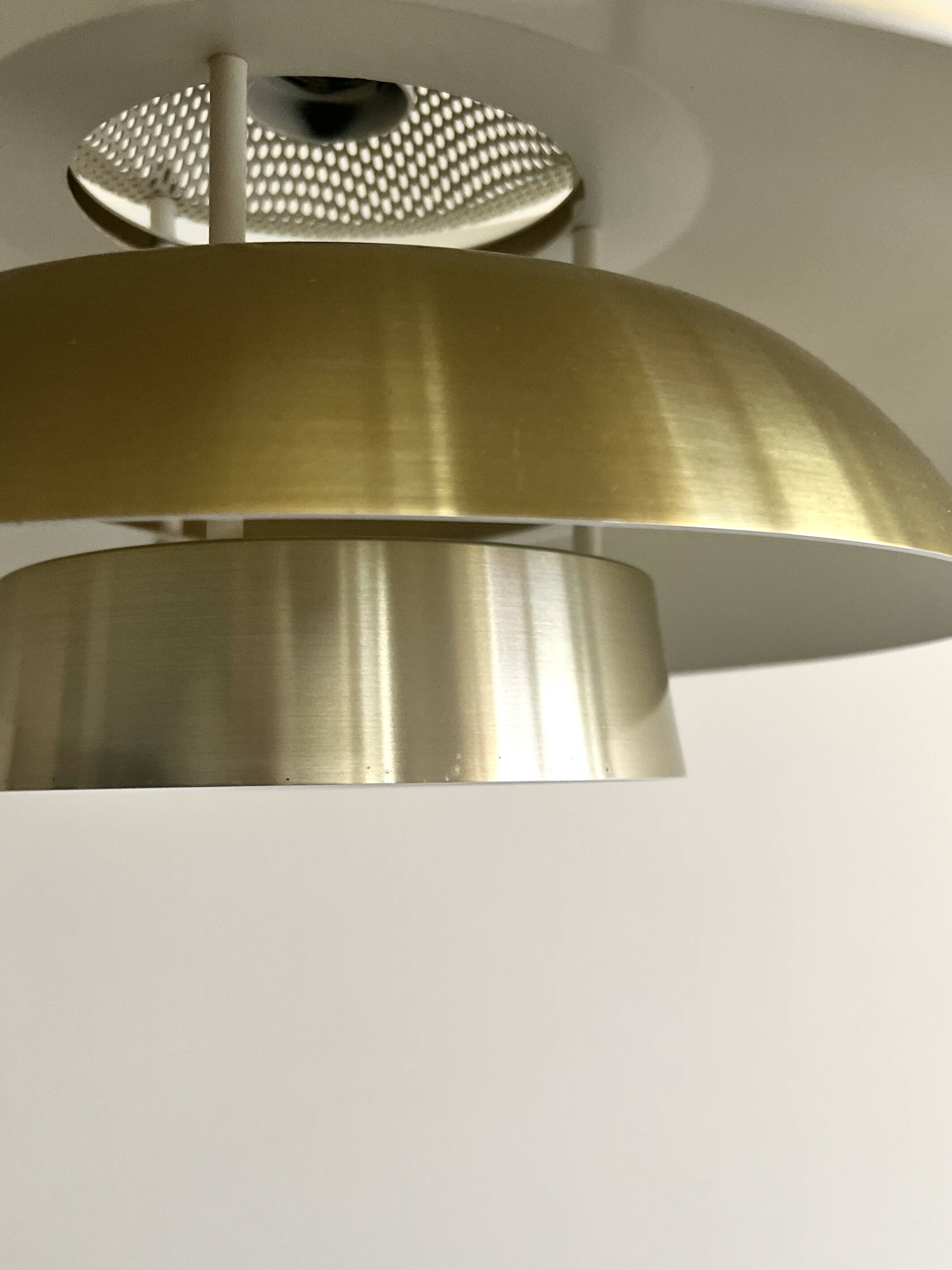 Vintage suspension by Bent Nordsted for Lyskaer, Denmark, 1960s.