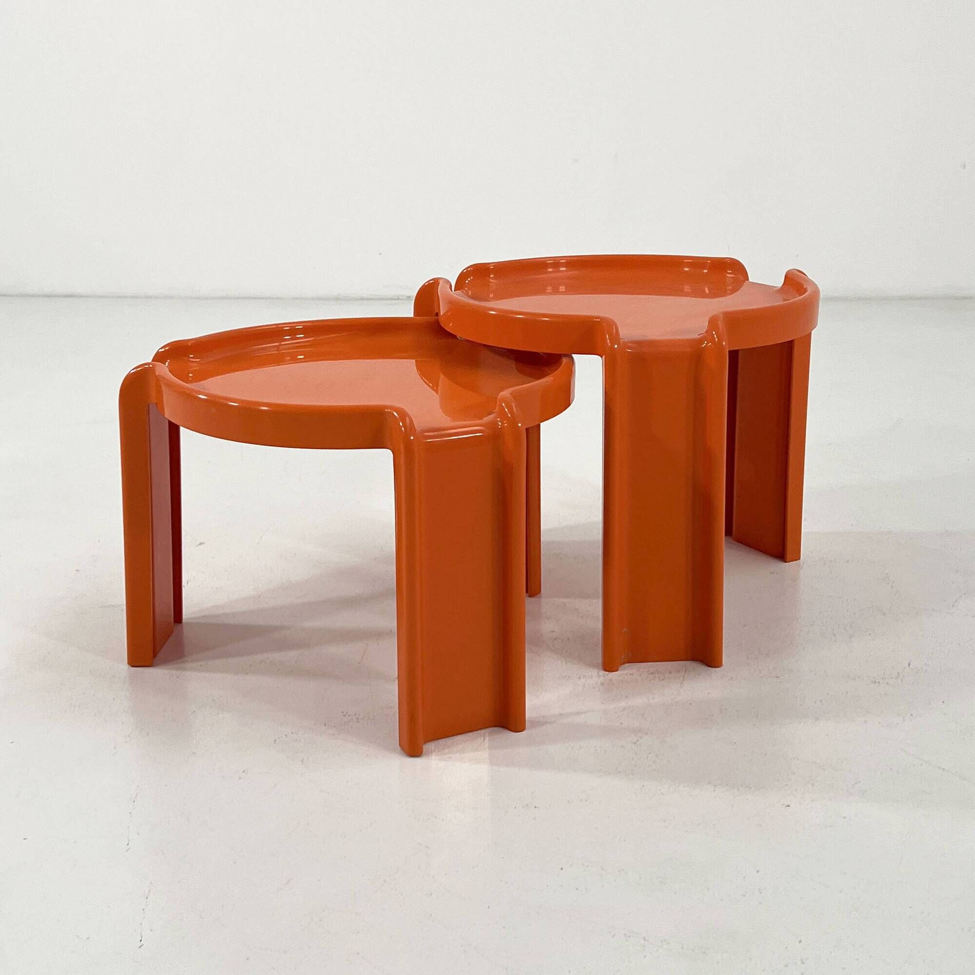 Pair of side tables by Giotto Stoppino for Kartell, 1970.