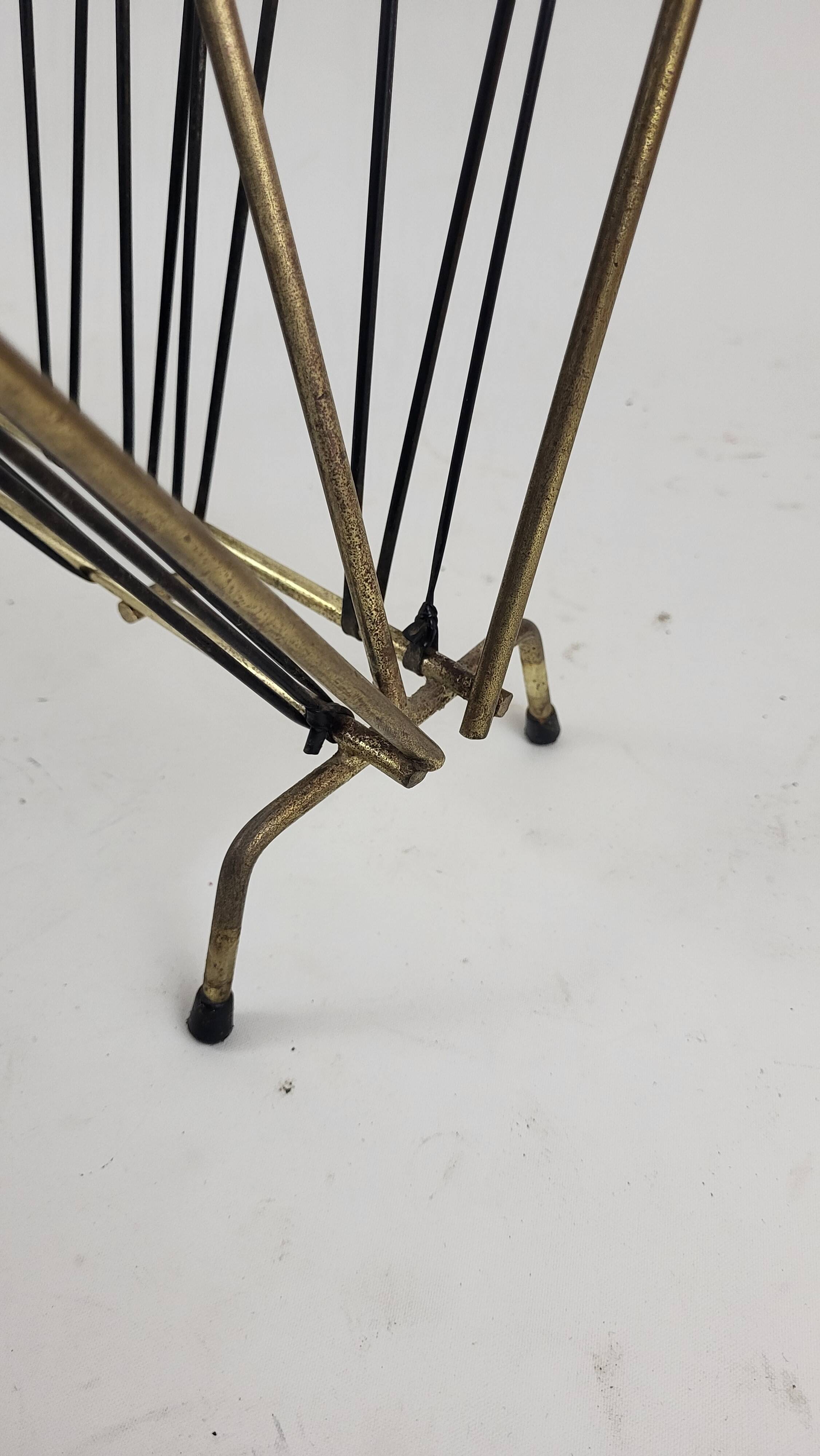 Porte revue scoubidou noir vintage