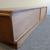 Low Space Age teak sideboard from the 60s/70s