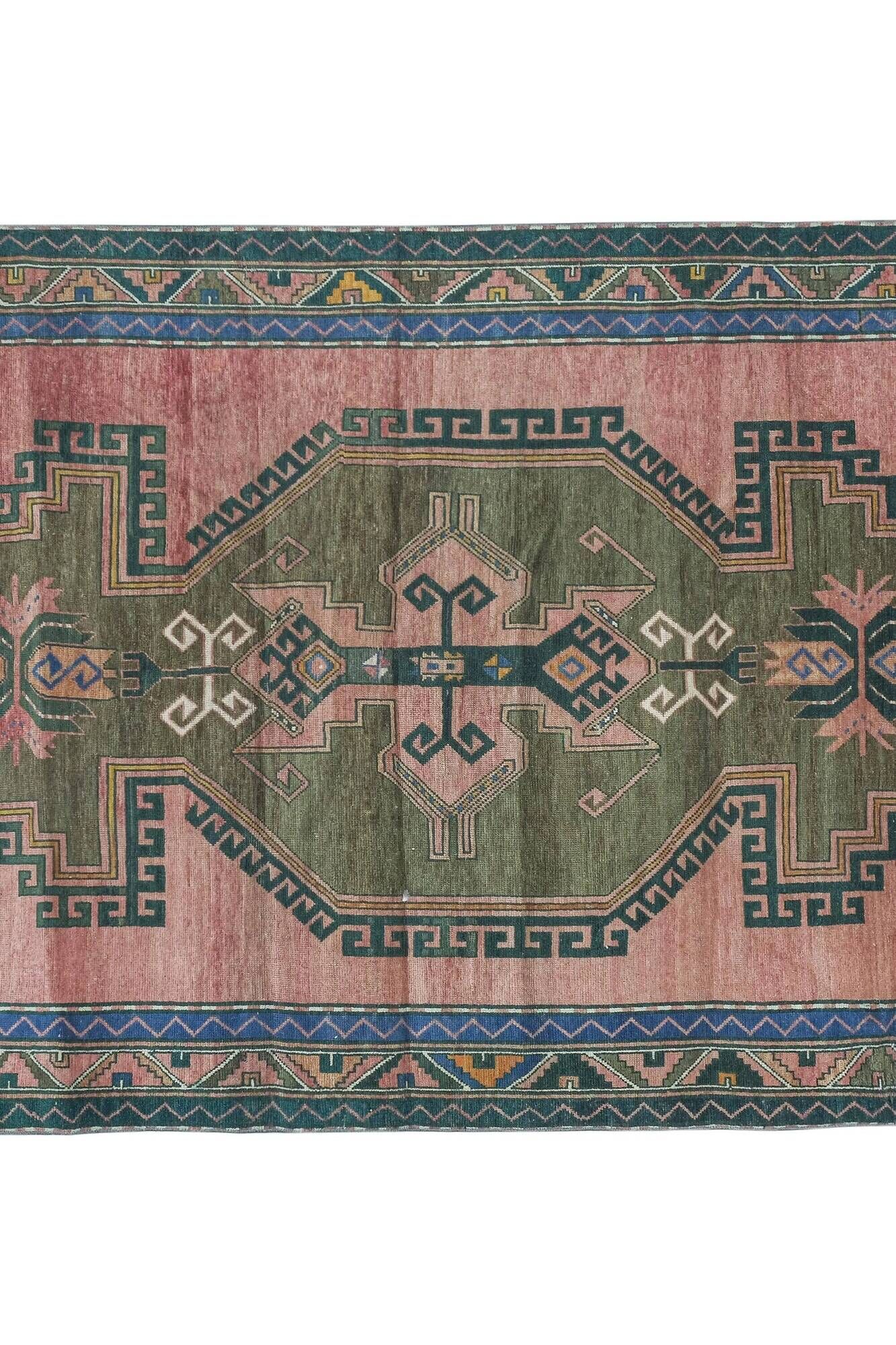 Vintage handmade Turkish rug 180x305 cm