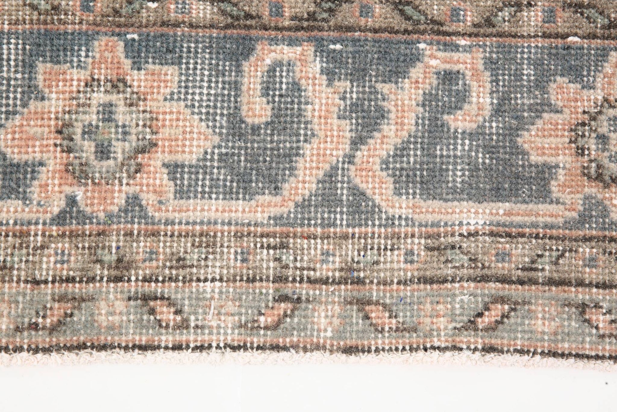 3x10 Rug For Hallway Pale Red Oriental Vintage Runner Rug 91x315Cm