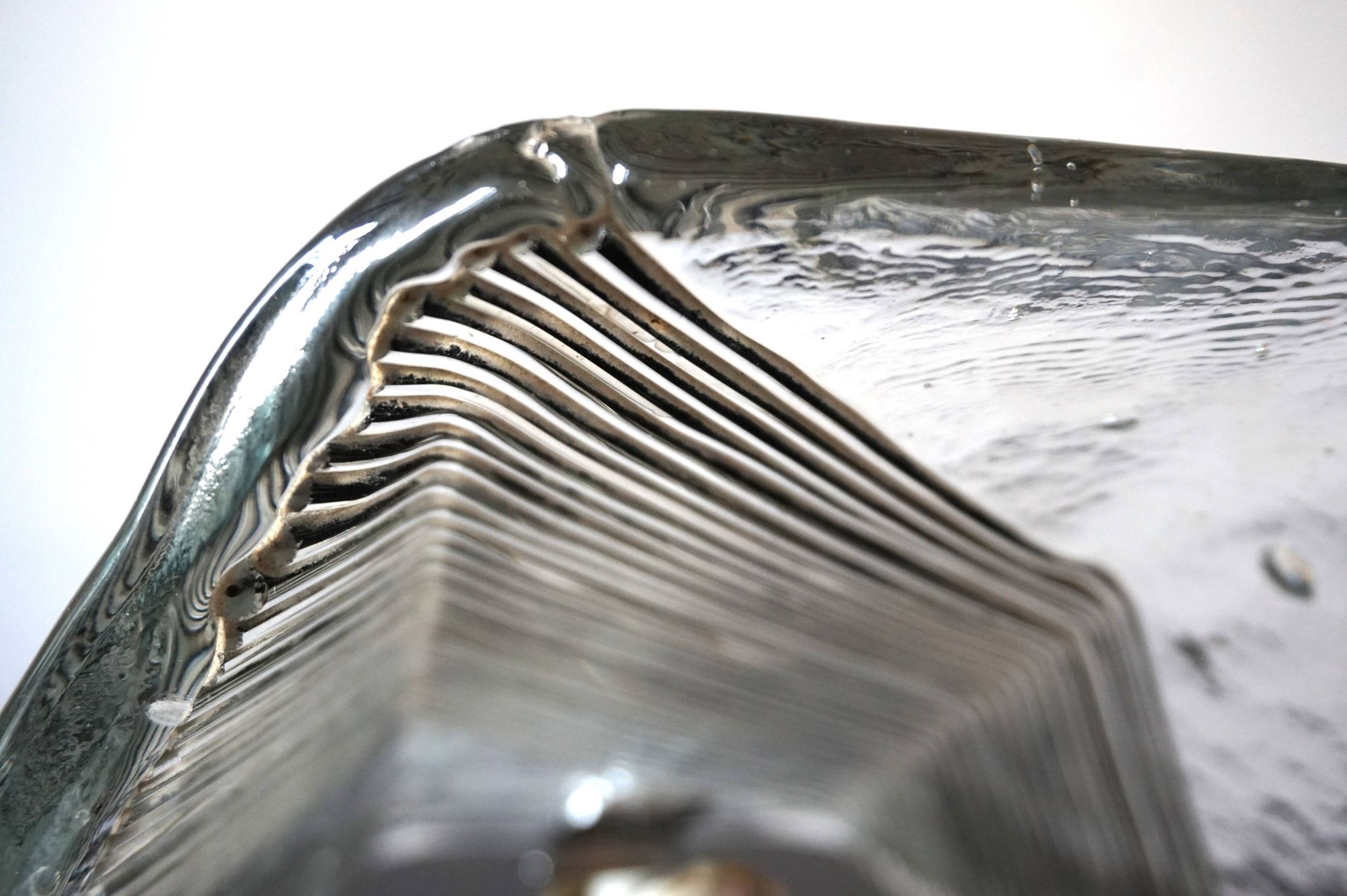 Applique en verre de Murano glacé Vetri, 1970