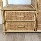 Rattan wardrobe