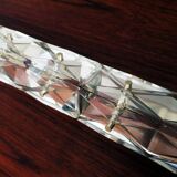 Kinkeldey mid century crystal long wall light, 1960s