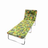 Vintage sun lounger - deckchair with floral decor