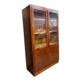 Vintage wooden shallow pharmacy cabinet/laboratory cabinet.