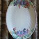 6 antique flat plates in majolica + dish