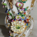 Jacob Petit 1820-1840 porcelain de paris vase decoration hand-painted slip signed blue under cover
