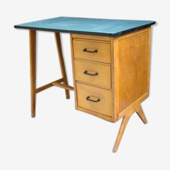 Bureau d'enfant pieds compas vintage